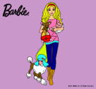 Dibujo Barbie con sus mascotas pintado por mcaragon