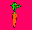 Dibujo zanahoria pintado por xhiadani