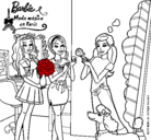 Dibujo Barbie de compras con sus amigas pintado por laura2559