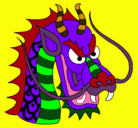 Dibujo Cabeza de dragón pintado por Henruchito