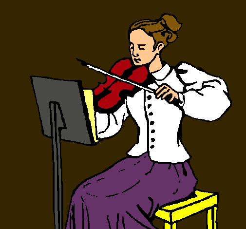 Dama violinista