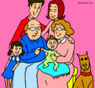 Dibujo Familia pintado por paolamich