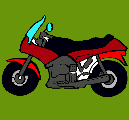 Dibujo Motocicleta pintado por J-betto