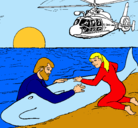 Dibujo Rescate ballena pintado por pasotita