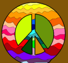Dibujo Símbolo de la paz pintado por dijeicnxjwsu