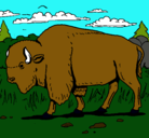 Dibujo Búfalo  pintado por babasonicben