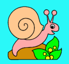 Dibujo Caracol pintado por mozar