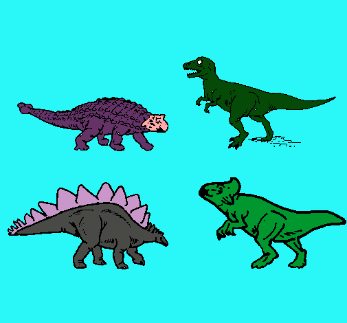 Dibujo Dinosaurios de tierra pintado por Kafucito