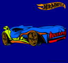 Dibujo Hot Wheels 3 pintado por monticocher