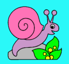 Dibujo Caracol pintado por ncvbfhvbvgf