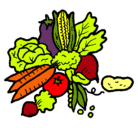 Dibujo verduras pintado por coronados60