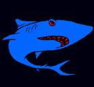 Dibujo Tiburón pintado por birene