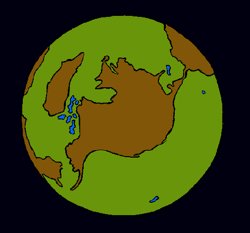 Dibujo Planeta Tierra pintado por eam-hv