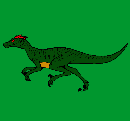 Dibujo Velociraptor pintado por chaparrito