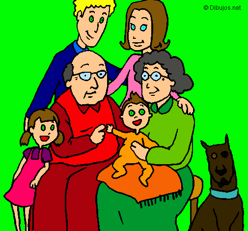 Dibujo Familia pintado por dany_miley