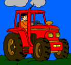 Dibujo Tractor en funcionamiento pintado por samyyyyyyyyy