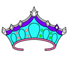 Dibujo Tiara pintado por corona