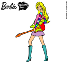 Dibujo Barbie la rockera pintado por vanetxu