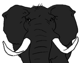 Dibujo Elefante africano pintado por onegato