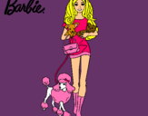 Dibujo Barbie con sus mascotas pintado por carmen20012306