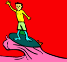 Dibujo Surfista pintado por charlotte1