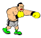Dibujo Boxeador pintado por mitchel