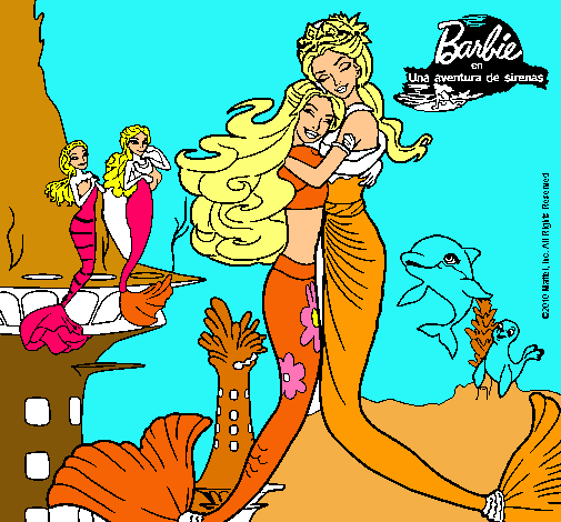 Barbie sirena y la reina sirena