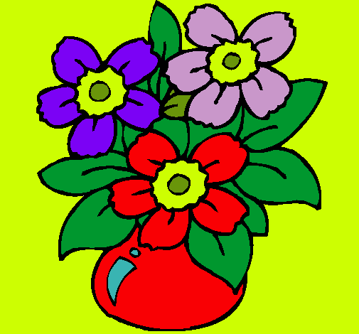 Dibujo Jarrón de flores pintado por alo1755