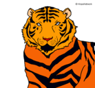 Dibujo Tigre pintado por ardilla