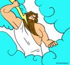 Dibujo Dios Zeus pintado por CRISTO