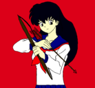 Dibujo Kagome pintado por thanya