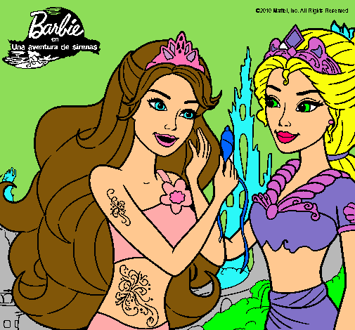 Barbie se despiede de la reina sirena