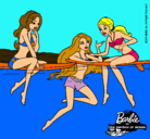 Dibujo Barbie y sus amigas pintado por Sarabdn