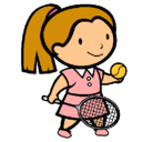 Dibujo Chica tenista pintado por kjui