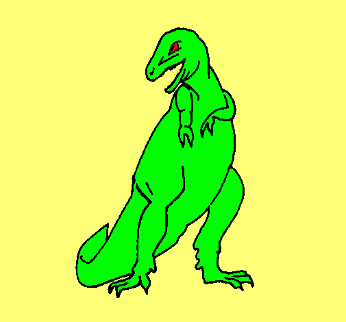 Dibujo Tiranosaurios rex pintado por samuelsalg