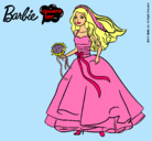 Dibujo Barbie vestida de novia pintado por elnitaguay