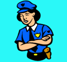 Dibujo Mujer policía pintado por EricaBenegas
