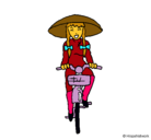 Dibujo China en bicicleta pintado por xHellex