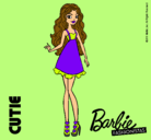 Dibujo Barbie Fashionista 3 pintado por miko