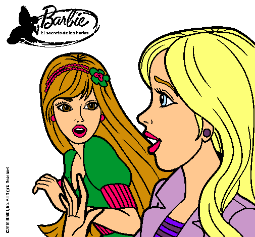 Dibujo Barbie sorprendida pintado por lara2002