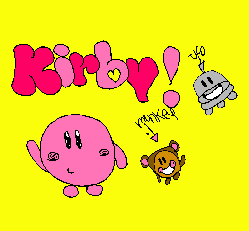 Dibujo Kirby 4 pintado por margary