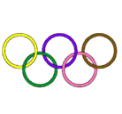 Dibujo Anillas de los juegos olimpícos pintado por martaros