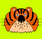 Dibujo Tigre III pintado por miko