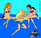Dibujo Barbie y sus amigas pintado por ghuyg