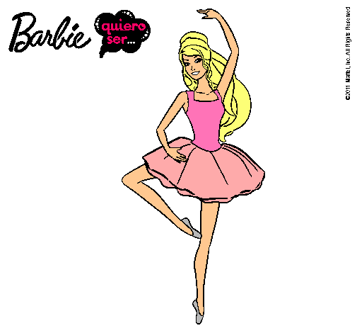 Dibujo Barbie bailarina de ballet pintado por lara2002