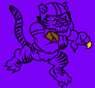 Dibujo Jugador tigre pintado por oso2011