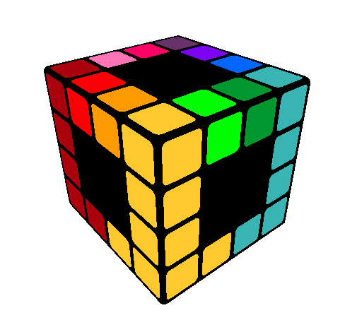 Dibujo Cubo de Rubik pintado por Omar09