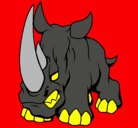 Dibujo Rinoceronte II pintado por nhhhghh