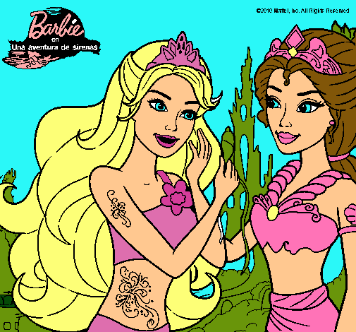 Barbie se despiede de la reina sirena