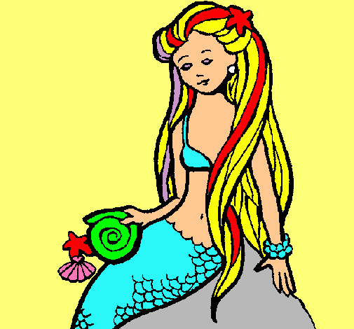 Sirena con caracola